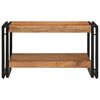 vidaXL Coffee Table Brown Solid Acacia wood, Iron Medium Durable