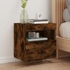 vidaXL TV Wall Cabinet Smoked oak Engineered wood