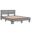 vidaXL Bed Frame Grey Sonoma Engineered wood Small Double Durable