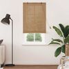 vidaXL Roller Blind with Curtains Manual Brown 35.43 x 86.61 in Bamboo