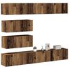 vidaXL TV Cabinet Set 6-Piece Old Wood Engineered Wood Large