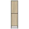 vidaXL Book Cabinet Sonoma oak Engineered wood, metal