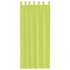 vidaXL Voile Curtains with Tab Top 2 pcs Apple Green