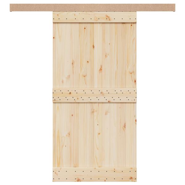 vidaXL Sliding Door Hardware Kit 78.7 " Aluminium Alloy Sliver