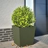 vidaXL Garden Planter Olive Green Cold-rolled Steel 19.7 in Durable