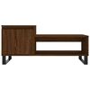 vidaXL Coffee Table Brown Oak Engineered wood, Metal Medium Coffee Table