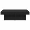 vidaXL Coffee Table Black Oak 35.43 x 35.43 x 11.02 in Engineered Wood