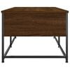 vidaXL Coffee Table Brown Oak Engineered Wood, Metal 39.4 x 20.1 x 15.7 in