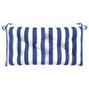 vidaXL Garden Bench Cushion Blue & White Stripe