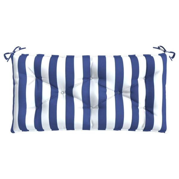 vidaXL Garden Bench Cushion Blue & White Stripe