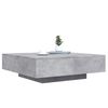vidaXL Coffee Table Concrete gray Engineered wood 39.4 x 39.4 x 12.2 in