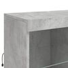 vidaXL Sideboard with LED Lights Concrete Gray 31.9"x14.6"x39.4"