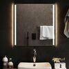 vidaXL LED Bathroom Mirror Cool White Glass 23.6 x 23.6 in Bath Mirror