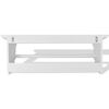 vidaXL Coat Rack White MDF Medium Coat Rack Rectangular Baroque