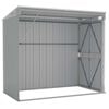vidaXL Garden Shed Gray Galvanized steel, metal Medium Durable