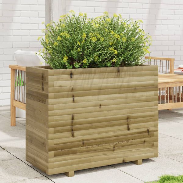 vidaXL Garden Planter Natural wood Vacuum pressure-treated pine wood