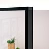vidaXL Interior Door Black 36.6"x79.3" Tempered Glass&Aluminum Slim