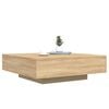 vidaXL Coffee Table Sonoma Oak Engineered Wood 39.4x39.4x12.2 in