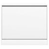 vidaXL Shoe Cabinet White Engineered Wood Compact Shoe Cabinet