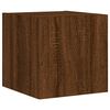 vidaXL TV Wall Unit Brown Oak Engineered wood Medium TV Wall Unit