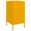 vidaXL Bedside Cabinet Mustard Yellow Cold-rolled Steel Industrial