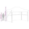 vidaXL Party Tent Cream 600D Oxford fabric with PVC coating 10x13 Feet