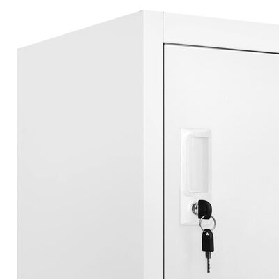 vidaXL Locker Cabinet with 9 Compartments Steel 35.4"x17.7"x70.9" Gray