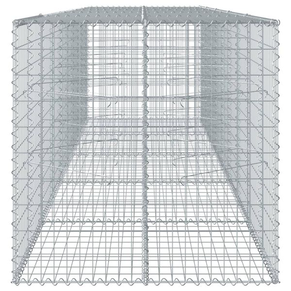vidaXL Gabion Basket Silver Galvanized Iron Large Heavy Weight Endurance