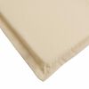 vidaXL Sun Lounger Cushion Beige Oxford fabric, Foam fiber