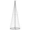 vidaXL Christmas Cone Tree Warm white Powder-coated steel, copper, PVC