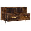 vidaXL TV Cabinet Smoked Oak Engineered Wood TV Cabinet Rectangular