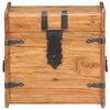 vidaXL Chest Natural Acacia Solid Acacia Wood 15.7 in Chest Square
