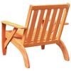 vidaXL Garden Adirondack Chair Wax Brown Solid Pine Wood Medium Durable