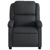 vidaXL Massage Recliner Chair Black Real leather, metal, plywood Large