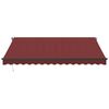 vidaXL Retractable Awning Burgundy, Anthracite