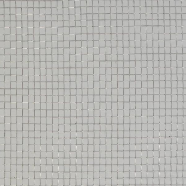vidaXL Mesh Screen Stainless Steel 39.4x393.7" Silver