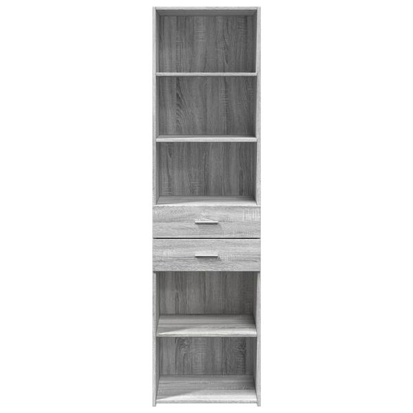 vidaXL Highboard Grey sonoma Engineered wood 72.8 in tall Highboard