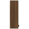 vidaXL Bathroom Cabinet Brown Oak Engineered wood Medium Wall mounting