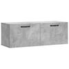 vidaXL Wall Cabinet Concrete Gray Engineered Wood Medium Wall Cabinet