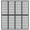 vidaXL Folding 4-Panel Room Divider Japanese Style 63.0x66.9" Black