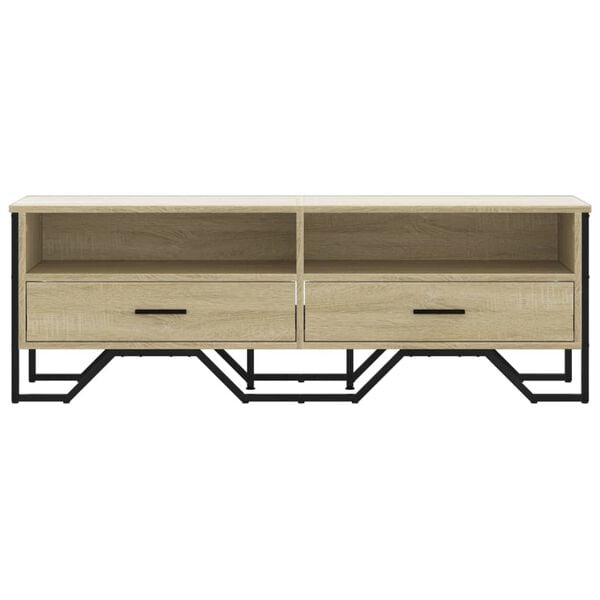 vidaXL TV Cabinet Sonoma Oak Engineered wood, metal Large TV Cabinet