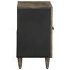vidaXL Bathroom Sink Cabinet Black Solid mango wood, engineered wood