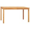 vidaXL Garden Dining Set Natural Teak Solid Teak Wood Medium Stackable