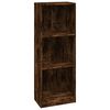 vidaXL Book Cabinet Smoked Oak Engineered Wood Tall Storage Cabinet