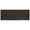 vidaXL Bathroom Countertop Dark Brown 55.1 x 19.7 x (0.8-1.6) " Treated Solid Wood