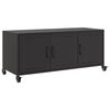 vidaXL TV Cabinet Black Cold-rolled steel Medium TV Cabinet