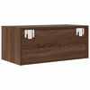 vidaXL TV Cabinet Brown Oak Engineered Wood Medium TV Cabinet