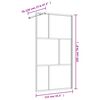 vidaXL Walk-in Shower Wall with Clear ESG Glass Gold 45.3"x76.8"