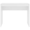 vidaXL Desk White Engineered Wood 35.4 x 15.7 x 28.3 in Sleek Desk