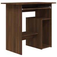 vidaXL Desk Brown Oak 31.5"x17.7"x29.1" Engineered Wood